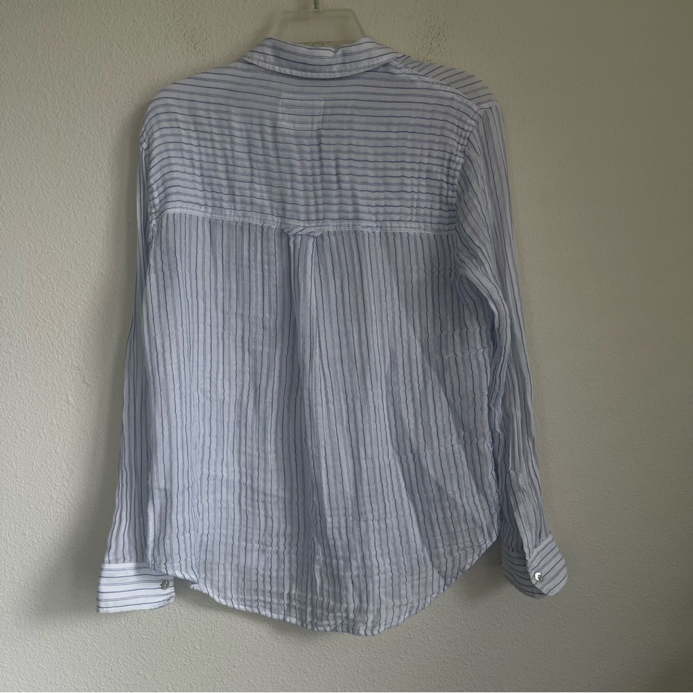 Rails Striped Button Down Long Sleeve Pocket Shirt - image 5